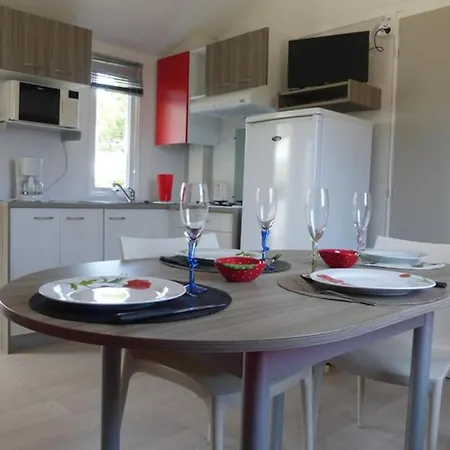 营地 Mobil-home Pour 5 Pers, Moderne Avec Terrasse - Api-1-52-699 *